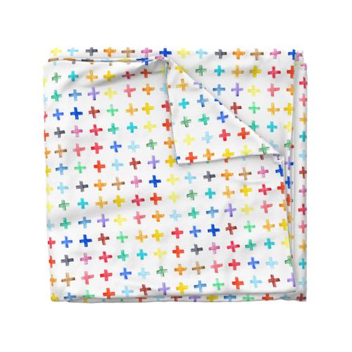 Rainbow Swiss Cross - larger scale