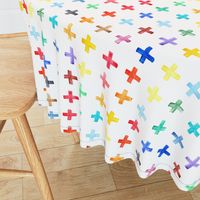 Rainbow Swiss Cross - larger scale