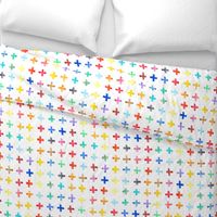 Rainbow Swiss Cross - larger scale