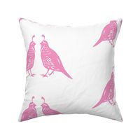 Pink Quail Couple