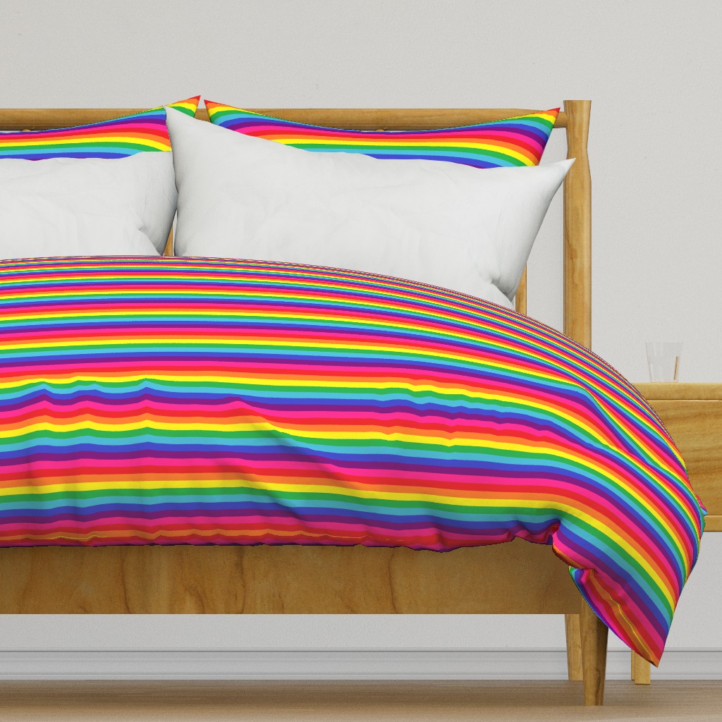 Rainbow Pride Stripes (eight stripe, Baker design) - 1/2 inch