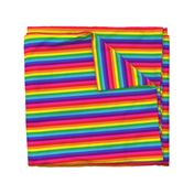 Rainbow Pride Stripes (eight stripe, Baker design) - 1/2 inch