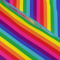 Rainbow Pride Stripes (eight stripe, Baker design) - 1/2 inch