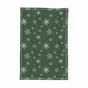 Snowflakes & Flurries (GREEN)