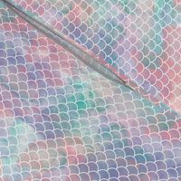 Watercolour Mermaid Scales 3/4"