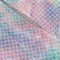 Watercolour Mermaid Scales 1"