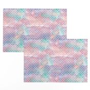 Watercolour Mermaid Scales 1"