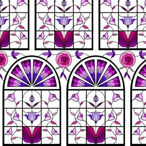 Floral Stained Glass Windows