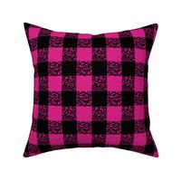 Fuchsia Scumbling Plaid