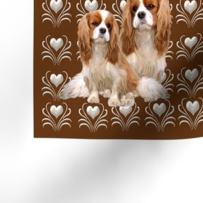 Set of 20 Cavalier King Charles fabric squares