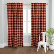 Buffalo Plaid - Brown/Coral