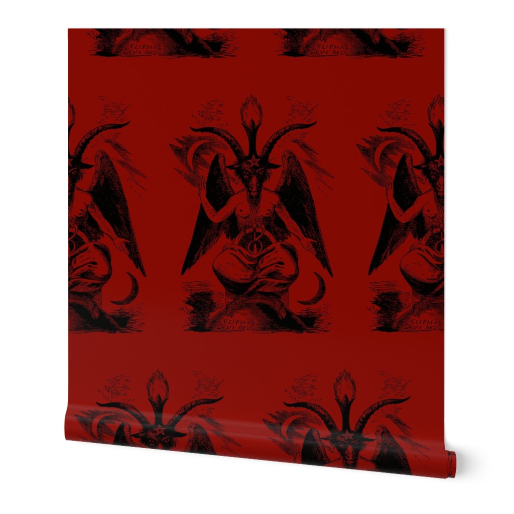 baphomet dark red/black