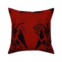 baphomet dark red/black