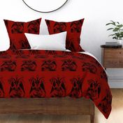 baphomet dark red/black