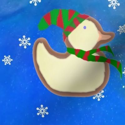 Waiting for Santa - Gingerbread Duck