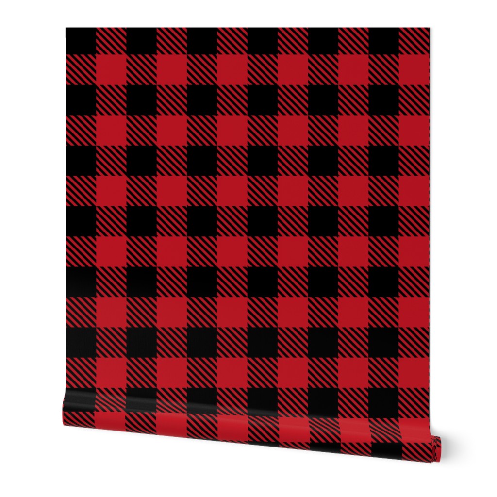 Buffalo Plaid Red and Black 