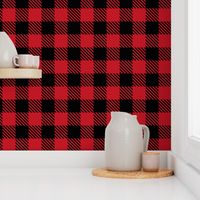 Buffalo Plaid Red and Black 