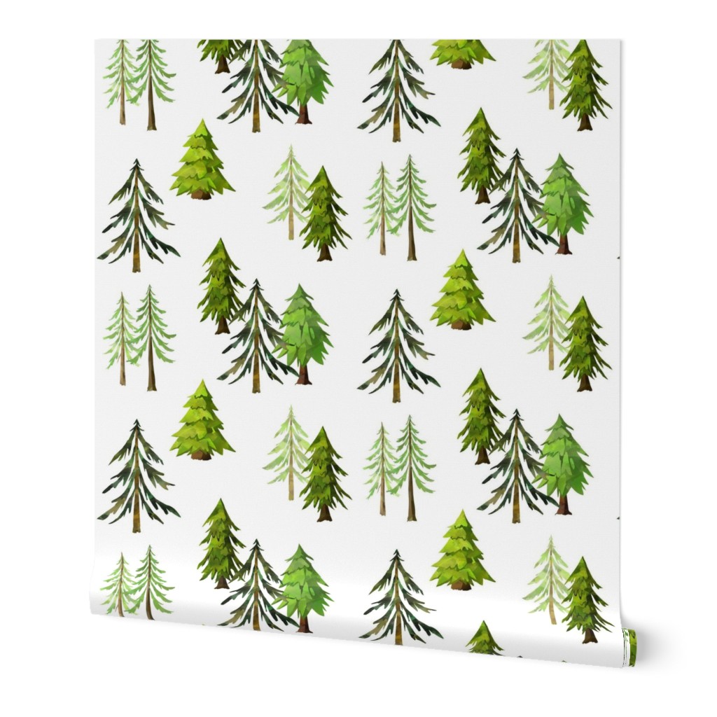 Pine Tree Forest - Woodland Trees LARGE SCALE A