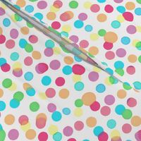 Illustrated Ink Blot Rainbow Confetti Spots Pattern