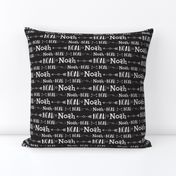 Boys Personalized Name Baby Fabric - Black - Noah