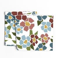 Fractured Floral - cool white ©Julee Wood