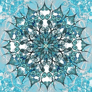 Oriental Mandala in Turquoise