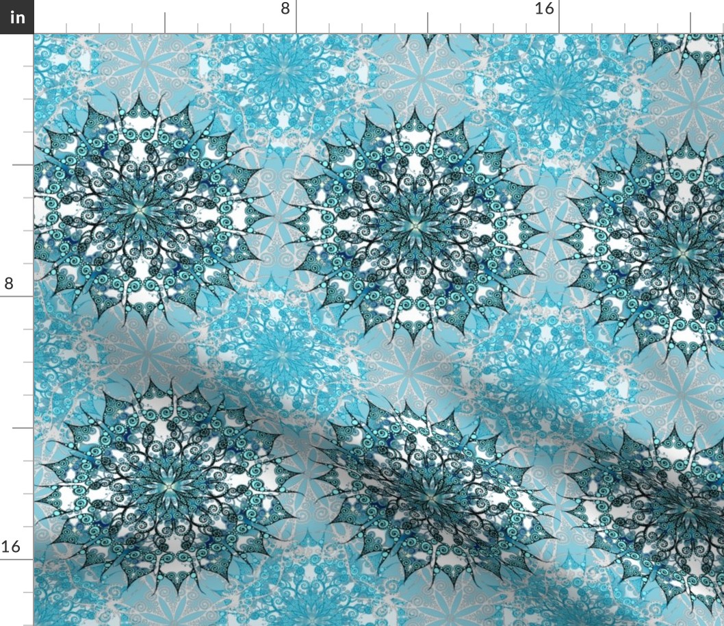 Oriental Mandala in Turquoise