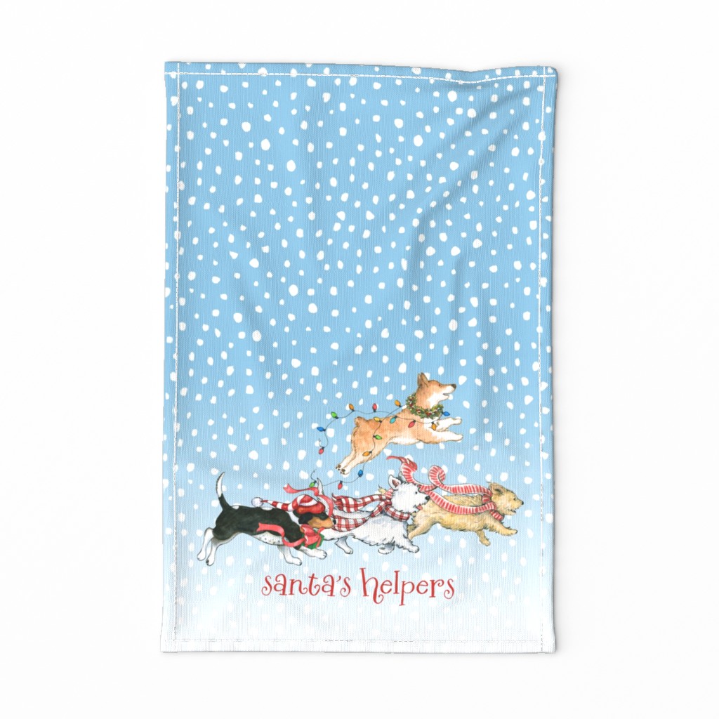 Santa's Helper Pack tea towel