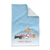 Santa's Helper Pack tea towel