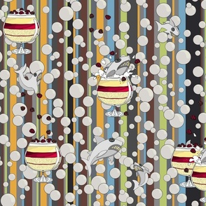 Trifle Shark on Bubbles repeat 1 stripe