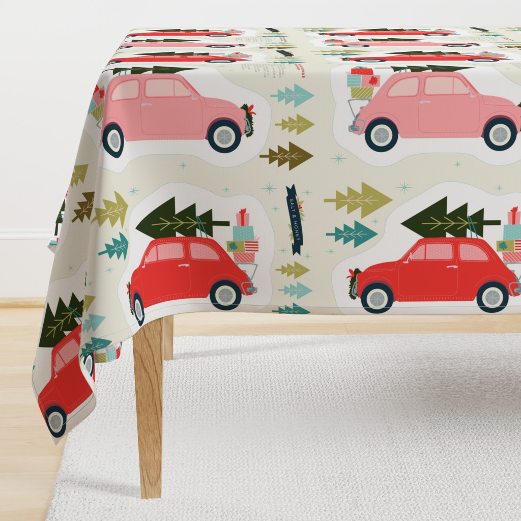 Cut and Sew Christmas Car Plushie