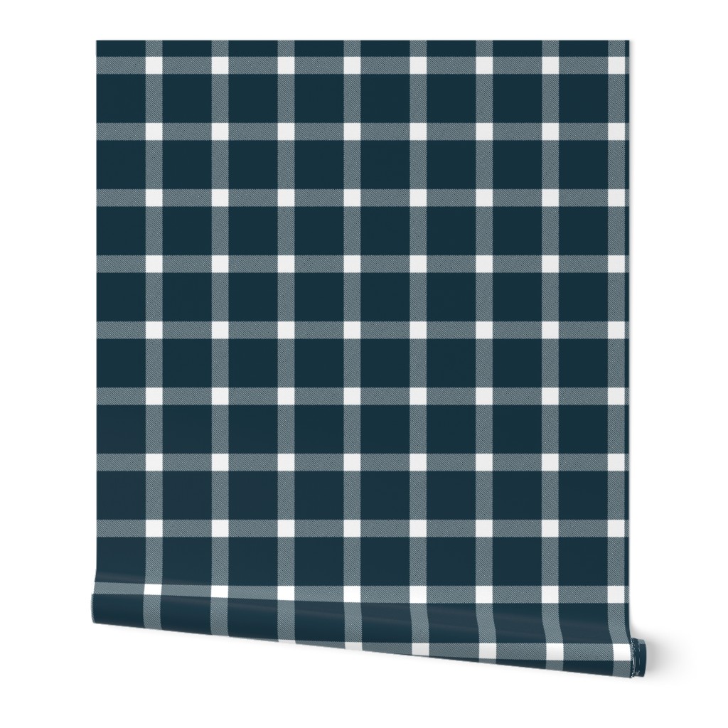 Buffalo Check Gingham Navy Blue Large