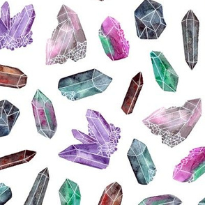 watercolor gemstones. bigger