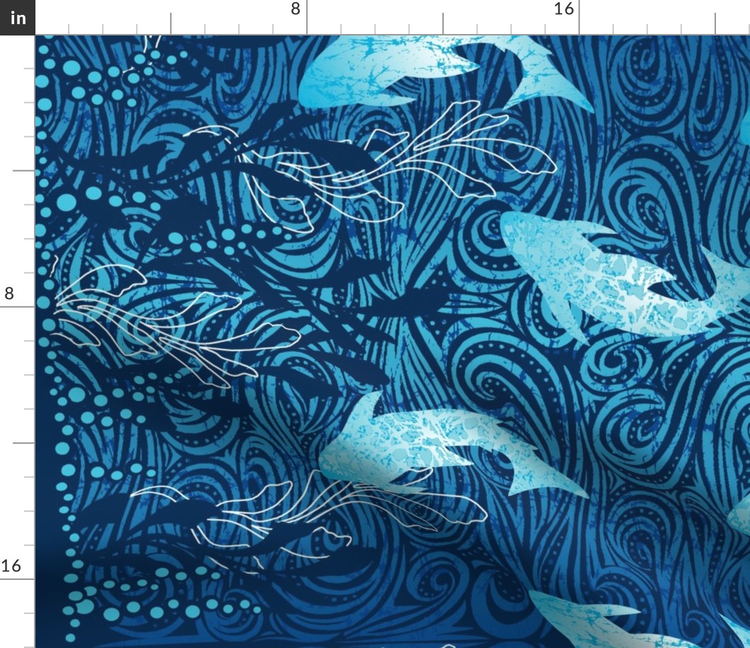 Batik Shark Panel