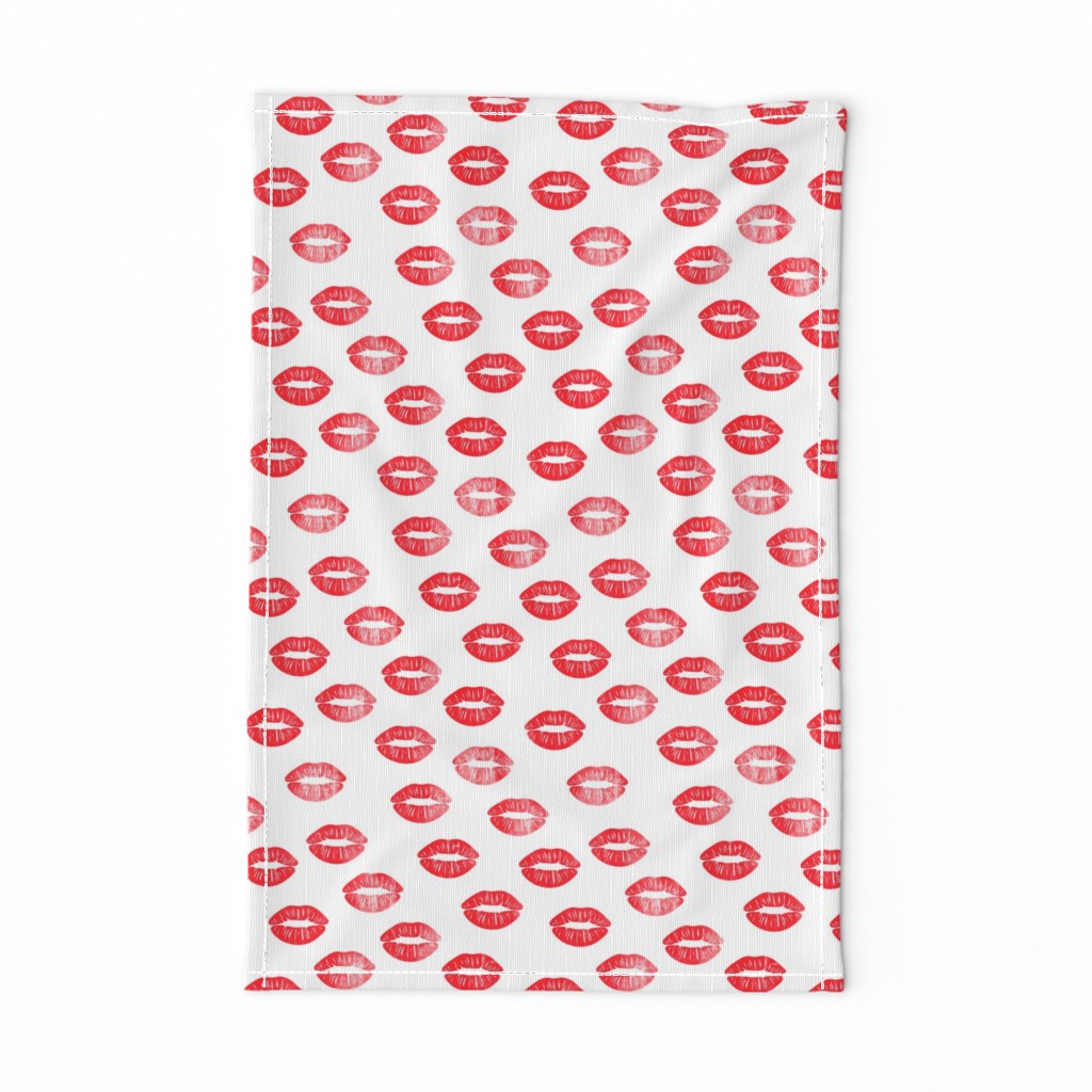 smooches - kisses - red