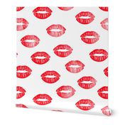 smooches - kisses - red