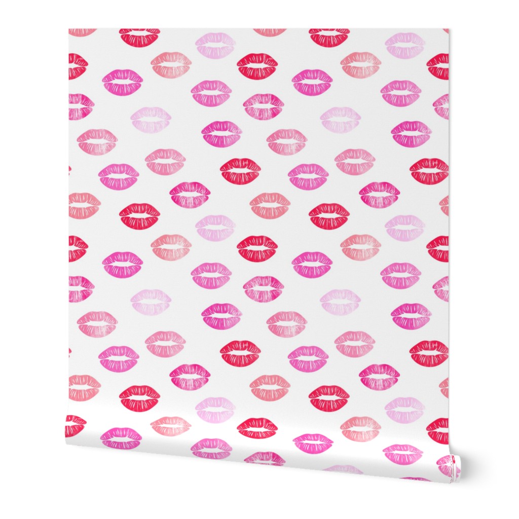 smooches - kisses - multi pink