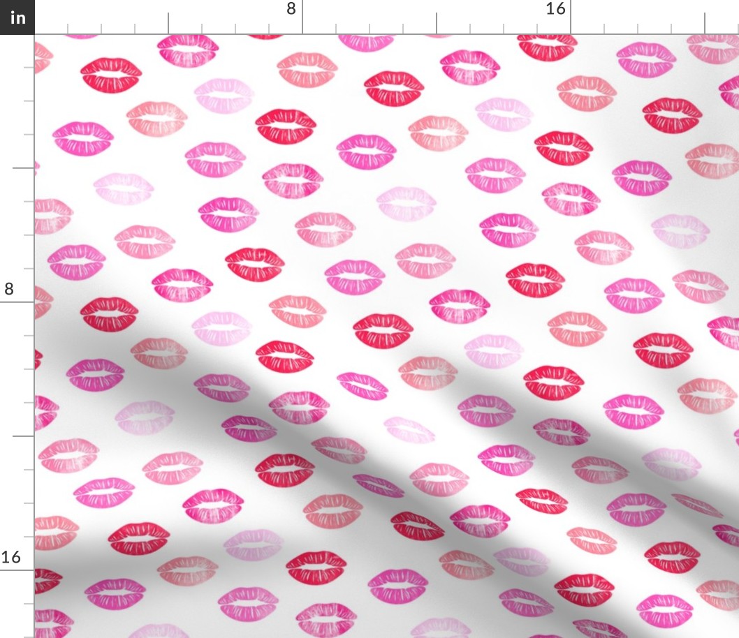 smooches - kisses - multi pink
