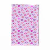 smooches - kisses - multi on purple