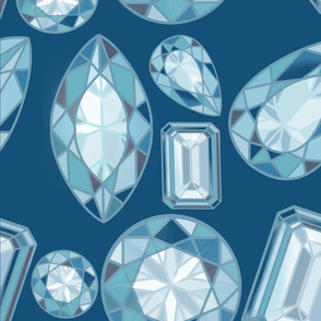 Blue Diamonds on Midnight