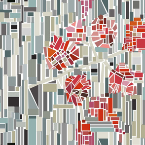 Large Scale Fragmented Floral