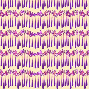 Asparagus Stripes in Purple Glow