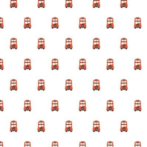 London red double decker bus icon SMALL