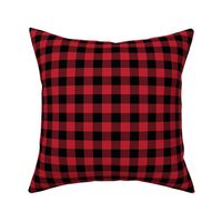 3/4" Black + Red Buffalo Plaid – Lumberjack Buffalo Check