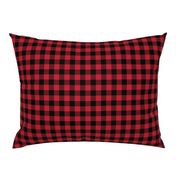 3/4" Black + Red Buffalo Plaid – Lumberjack Buffalo Check