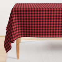 3/4" Black + Red Buffalo Plaid – Lumberjack Buffalo Check