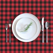 3/4" Black + Red Buffalo Plaid – Lumberjack Buffalo Check