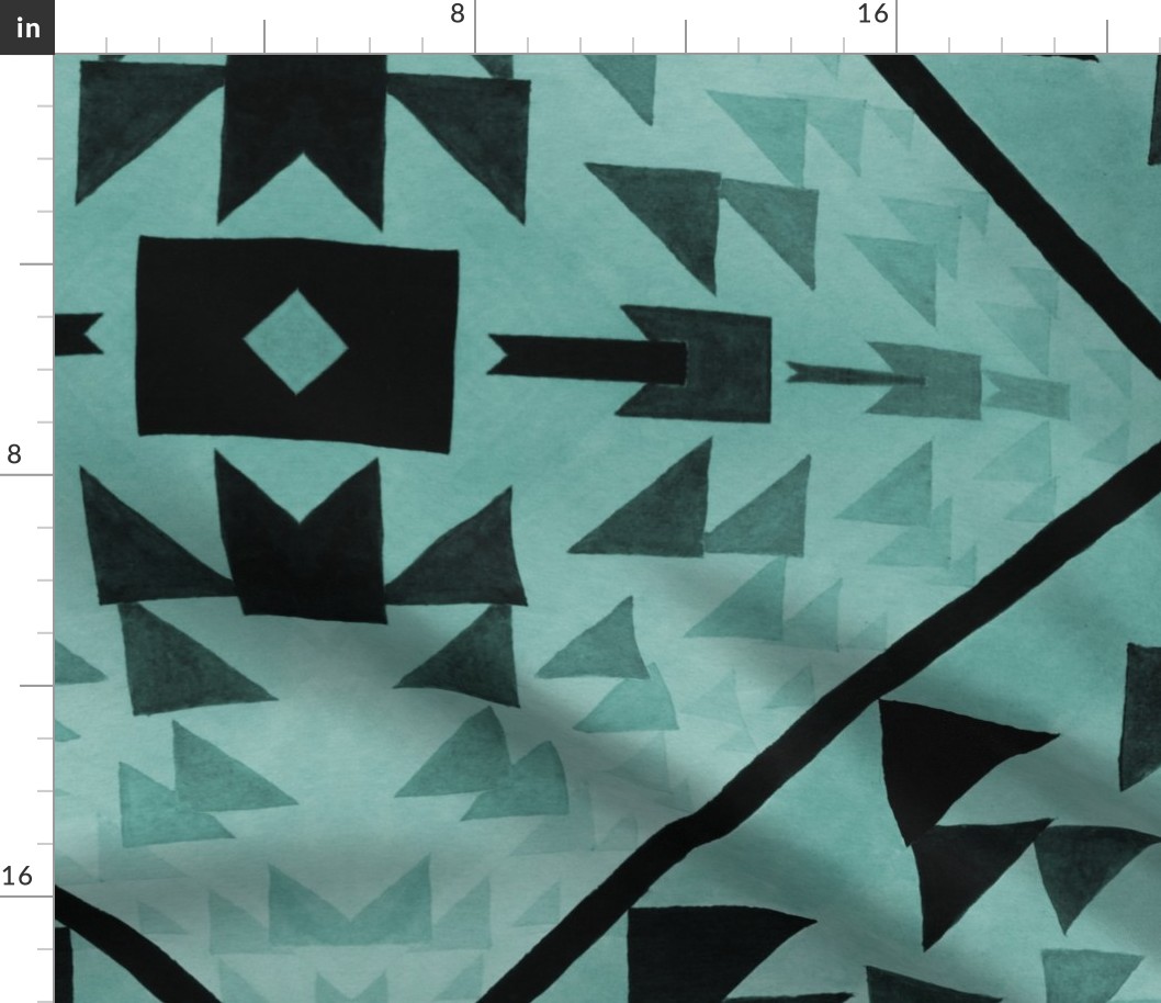 triangular patchwork illusion