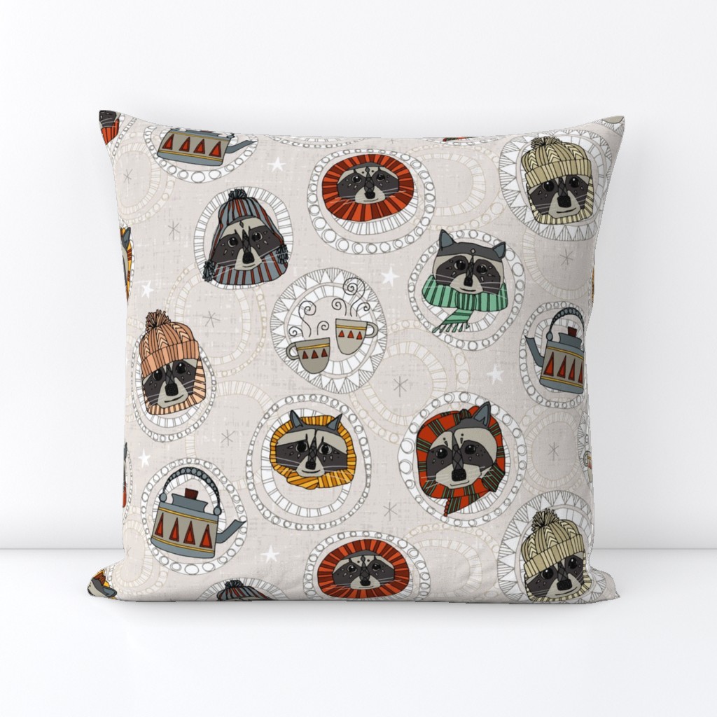 hygge raccoons