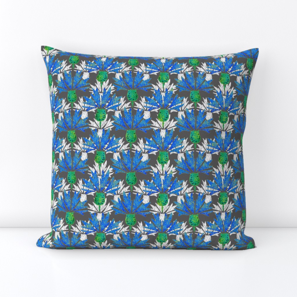 Moroccan cornflowers N1 (grey-white)